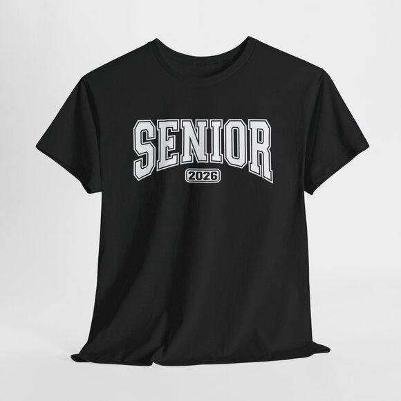 Senior 2026 High School T-shirt Graphic White Design Print Tee Unisex - Picture 1 of 4
